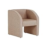 arne ソファー 1人掛け 肘付き 布張り ダイニング リビング DSプチコンmaru 1P ブラウン