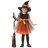 【ノーブランド品】ハロウィン グッズ 魔女 悪魔 ウィッチ コスチューム 仮装 コスプレ衣装 子供用 Sunny Corner (L（110cm-120cm）)