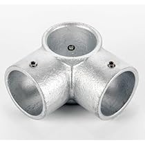Amazon.co.jp: 単管接続金具 4方出1ケ所貫通 Z-1-3K 溶融亜鉛