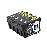 J-ECO製 ICBK61 ブラック 顔料 お得な4本セット ISO14001、ISO9001、CE、SGS認証工場 エプソン用 互換インクカートリッジ 残量表示 (IC61 IC62 IC65 ICBK61 ICC62 ICM62 ICY62 ICC65 ICM65 ICY65)