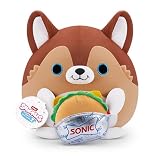 スナックルシリーズ2 子犬&ソニックバーガー 8インチ ぬいぐるみ ZURU製 ウルトラソフトぬいぐるみ 本物のライセンスブランドのコレクション用ぬいぐるみ ギフトに