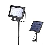 Solar Lights Spotlight Outdoor Landscape Lighting Wall Light [並行輸入品]