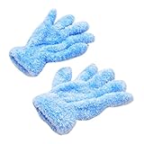 Tonsee キッズ 暖かい 手袋 女の子 男の子 グローブ ふわふわ ミトン 子供用 (ブルー)
