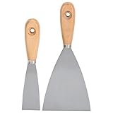 2 Piece Putty Scraper Set with Hardwood Handles by Central Forge