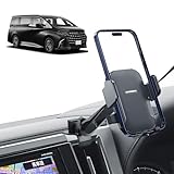 【BIXUAN】トヨタ アルファード30系 スマホホルダー[延長アーム付き] 9/10インチナビ対応 アルファ30/ ヴェルファ30 携帯ホルダー 360度回転 ボールマウント スマホスタンド スマホ置き 車用 車載ホルダー Toyota Alphard 30 スマホホルダー ボールジョイント スマホ 固定 カー用品 アクセサリー