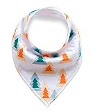 Morninggold ベビー ビブ 赤ちゃんのためのコットン制 三角 よだれかけ 無地 バンダナ型 (HML101)