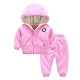 服　ファッション　ベビー　キッズ　カバーオール　新生児服　連体着　フード付き　2点セット　ピンク　110