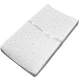 SUPER SOFT Changing Pad Cover Cradle Bassinet Sheet - Made of Premium Bamboo Cotton Jersey White Sta