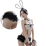 Kimoto バニーガール コスプレ コスチューム 4点セット フリーサイズ(ホワイト) Kimoto バニーガール コスプレ コスチューム 4点セット フリーサイズ(ホワイト)