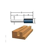 Bosch 85221MC 1/4-Inch Diameter 5/8-Inch Cut Carbide Tipped Double Flute Straight Router Bit 1/4-Inc