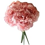Zhhlinyuan 良質 A bunch Artificial Flowers Peony Hydrangea For Wedding Party ホーム Simulation Bouquet De