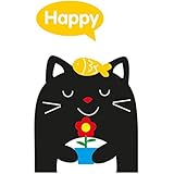 セットof 10実用的子供の部屋寝室壁スイッチステッカー、黒猫