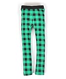 (エスアンドエイチ) S&H キッズ スリムストレート・柄ストレッチパンツ 38.ブロックグリーン 95cm