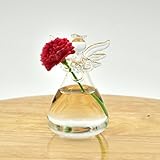 SunniMix 花瓶　ガラス花瓶　壁掛け式　透明　クリア　フラワーベース　可愛い