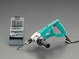 エスコ 電気ドリルセット 10mm 390W EA801AB-2S