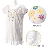 マタニティレースつきＴシャツ　L