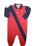 ラルフローレンの子供服　POLO　RALPHLAWREN　ベビーロンパース　６か月（７０ｃｍ） [並行輸入品]