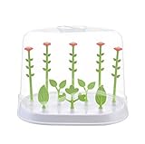 哺乳瓶ラック 哺乳びん乾燥 乾燥ラック ドライラック すっきり水切り乾燥 取り外し 抗菌 ほこり防止 カバー付き (02　カバー付き)