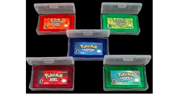 Amazon Co Jp 5pc Gbaポケモンエメラルドルビーファイアレッドバージョンleafgreenサファイアgba 家電 カメラ