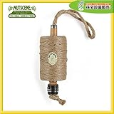Nutscene Single Hanging Salvaged Mill Bobbin with Spool of Twine SHB Natural