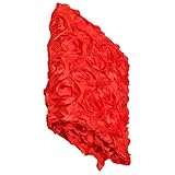 【ノーブランド品】 新生児　3D　毛布　ブランケット　バラ　マット　ローズパタン　写真撮影　背景　小道具　全10色 - レッド