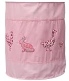 Taftan Chicken and Friends Lampshade Fabric (Pink) by Taftan