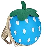 かわいい旅行バックパックキッズバッグイチゴのバックパック、ファッション[D]