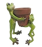 【正規輸入品】 feeDECO 植木鉢 Animal Pot Cover [Frog Pair]
