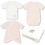 ベビードール MY FIRST スターターギフト3点セット(2WAYオール/短肌着/コンビ肌着) 男の子 F(50-60) ソフトピンク