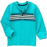 ジンボリー GYMBOREE/ ストライプヘンリー トップス長袖Tシャツ 12～18ヶ月【並行輸入】