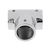 monkeyjackポリッシュ1インチ90 ° 316 MarineステンレススチールTeeハードウェアソリッドボート手すり手レール継手