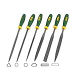 uxcell ヤスリセット　ダイヤモンドヤスリ　正方形グラインド　丸いヤスリ　ラバー製ハンドル　6個セット