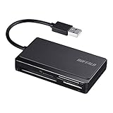バッファロー USB2.0 マルチカードリーダー ケーブル収納モデル（ブラック） BSCR300U2BK