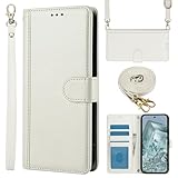 Dahimomo For Pixel 10A ケース 手帳型 ショルダー グーグルピクセル10a ピクセル10aケース 財布型 カード収納 肩掛け Pixel10aケース 携帯カバー Googleピクセル10a スマホケースピクセル10a スタンド機能 高级PUレザー ぐーくるぴくせる10a カード ピクセル 10a カバー 人気 女性 無地 シンプル 耐衝撃 全面保護 おしゃれ -白