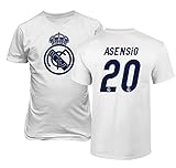 Real Madrid Marco Asensio # 20ジャージーシャツSoccer FootballメンズTシャツ M