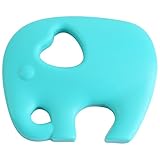 ベビーテイザー おもちゃ 鎮静痛み Teether かわいい 象　おしゃぶり おもちゃ シリコーン 幼児 おしゃぶりおもちゃ(6グリーン)