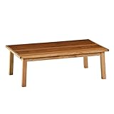 NICHIBI WOOD WORKS GattoⅡガット 105 長方形 チーク材使用 ヴィンテージデザインのこたつテーブル 省スペースタイプ ローテーブルとしても使えるおしゃれなコタツ 国産