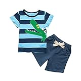 LZEオフィシャル商品 子供用 半袖 キャラクター Tシャツ 男の子 ショートスリーブトップTシャツ+ショートパンツ2点セット