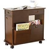 クロシオ ソファーサイドワゴン 幅60cm ブラウン サイドテーブル 木製