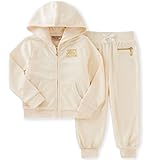 Juicy Coutureベビー女の子2ピースジョグセット カラー: オフホワイト
