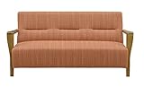 大川家具 関家具 3人掛けソファ(幅175cm)オレンジ色 203436