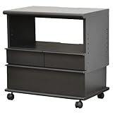 ライフスタイリングショップ テレビ台 ローボード キャスター付 木製 幅60cm ダークブラウン LS-921DB