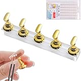 TUDOUZZZ ネイルチップスタンド ネイルスタンド ネイル 練習台 固定用 粘土 チップスタンド ネイルチップ台 アクリルマニキュア工具 粘着ゴムネイルアート スタンドクレイ チップスタンド ネイル 台座 マグネット (ゴールド)