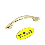 Amerock BP1394-3 Radiance Polished Brass Cabinet Hardware Handle Pull - 3" Hole Centers - 25 Pack [並