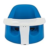 メガシート Mega Seat ベビーチェア トレイセット ベルト付き 大きめ 背もたれ（高め） ローチェア ベビーソファー ブルー Blue ゆったり 出産祝い 赤ちゃん [並行輸入品]