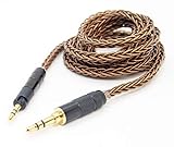 St.espoir ヘッドホン ケーブル 交換用 リケーブル 全長 1.2m プラグ 3.5mm-2.5mm (ロック付き特殊プラグ) HD599 HD598シリーズ HPH-MT8 などに使用可能 ブラウン