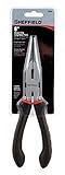 Sheffield 58503 8 Inch Secure Grip Long Nose Pliers [並行輸入品]