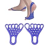 足指 トレーニング チューブ リング 【2個入り】足 ストレッチ 足指 足裏サポーター 筋トレ ストレッチバンド 足裏トレーニング 足裏のストレッチ お風呂でも使える 男女兼用 (ブルー)