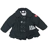 【梅春防寒】 CHILD CHAMP(チャイルド チャンプ) エステルピーチ裾フリル中綿ジャケット 100cm/BK NO.C-86154661