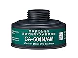 重松 防毒マスク用吸収缶 中濃度 アンモニア用 CA-604N/AM  1個 /9-011-12